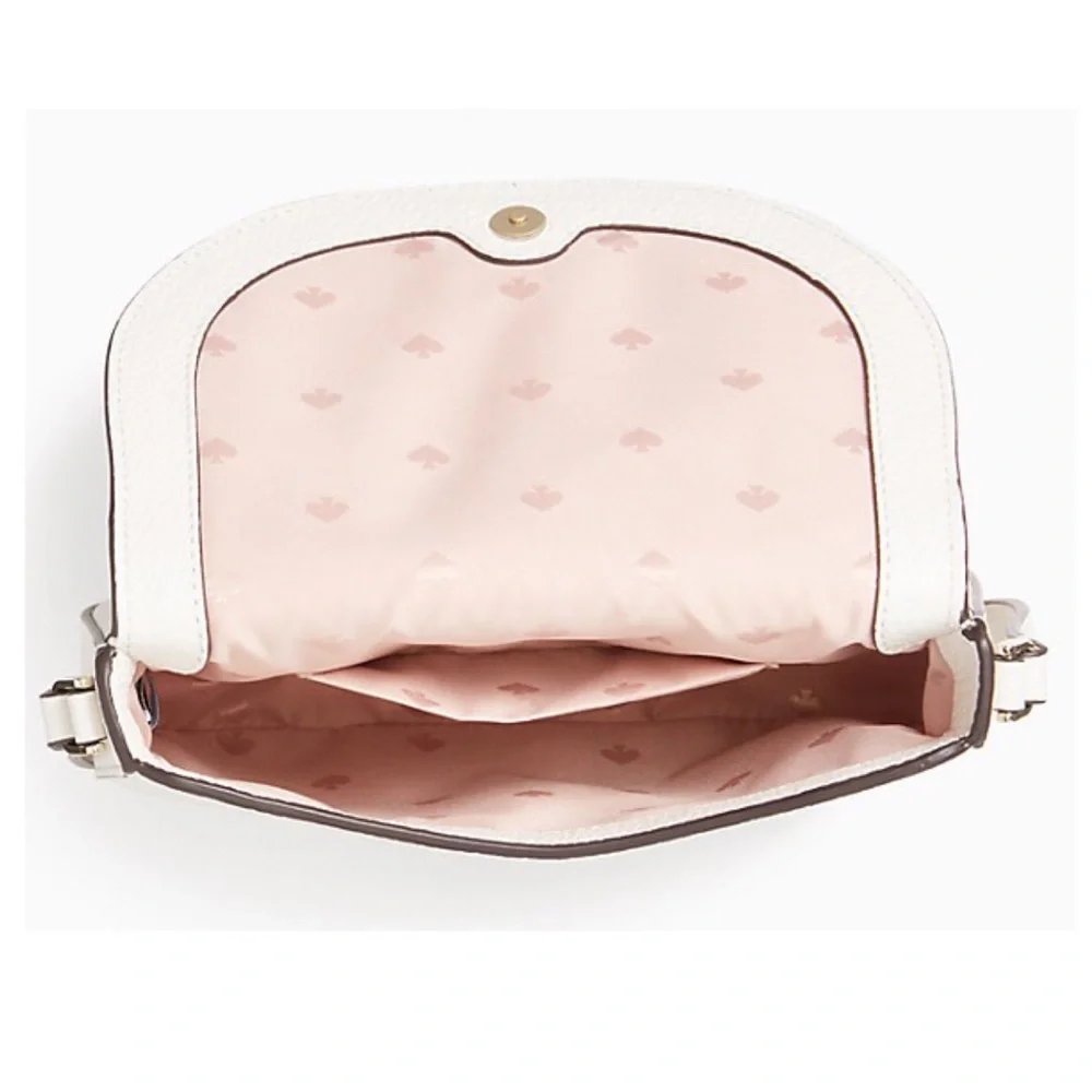 Kate Spade leila mini flap crossbody in parchment - Picture 7 of 10